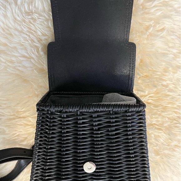 Wicker Wings Black Tall Tixing Backpack (Genuine Leather & Rattan) - Picture 9 of 16